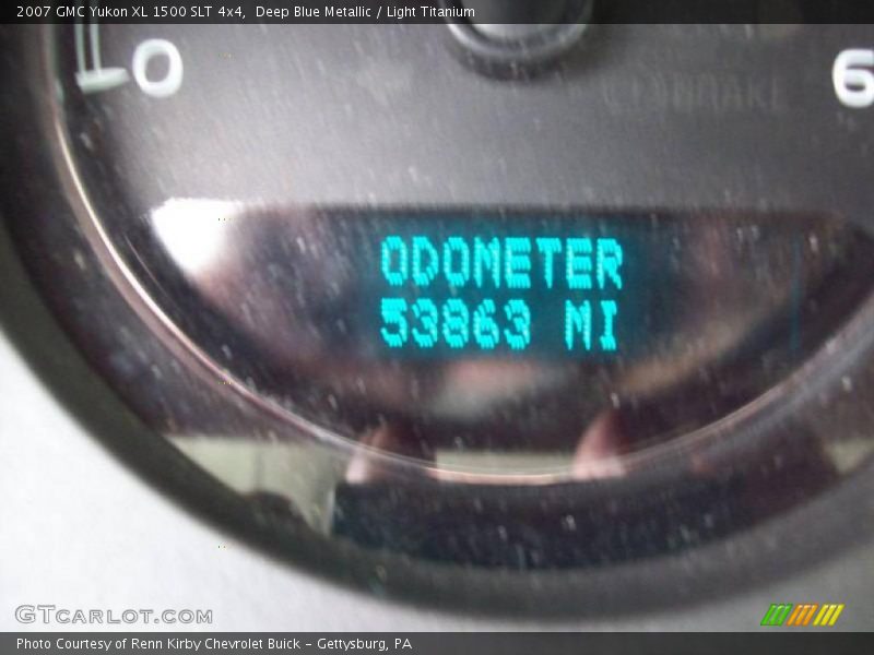 Deep Blue Metallic / Light Titanium 2007 GMC Yukon XL 1500 SLT 4x4