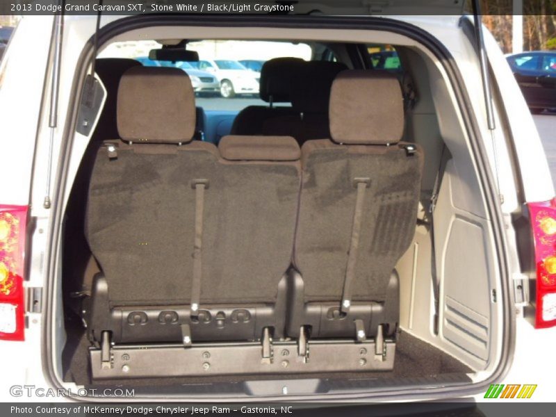 Stone White / Black/Light Graystone 2013 Dodge Grand Caravan SXT