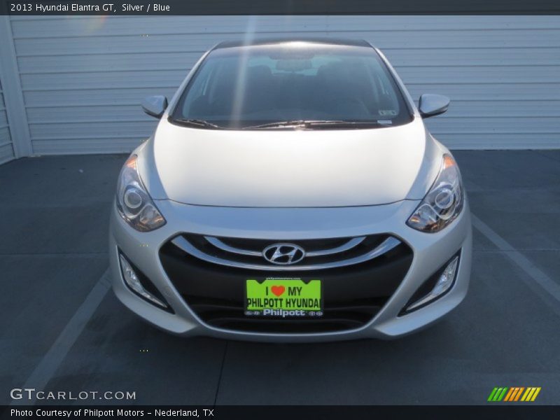 Silver / Blue 2013 Hyundai Elantra GT