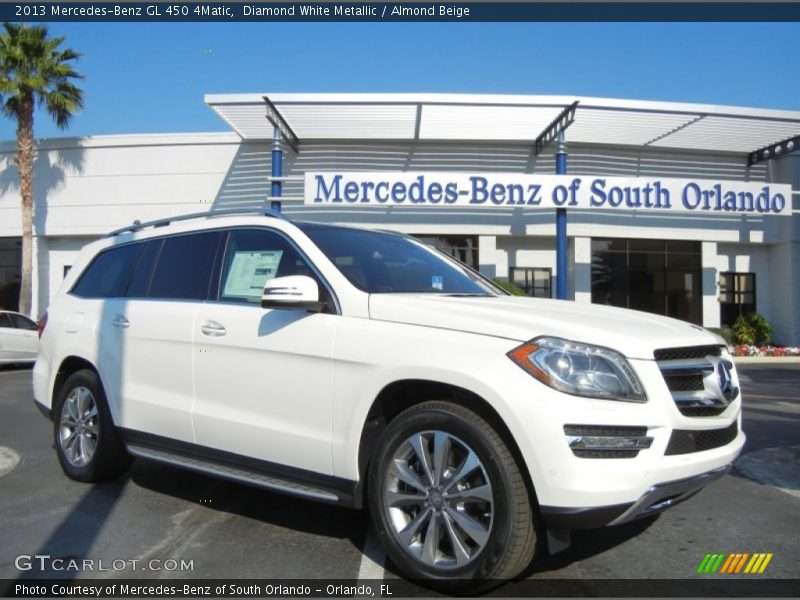 Diamond White Metallic / Almond Beige 2013 Mercedes-Benz GL 450 4Matic