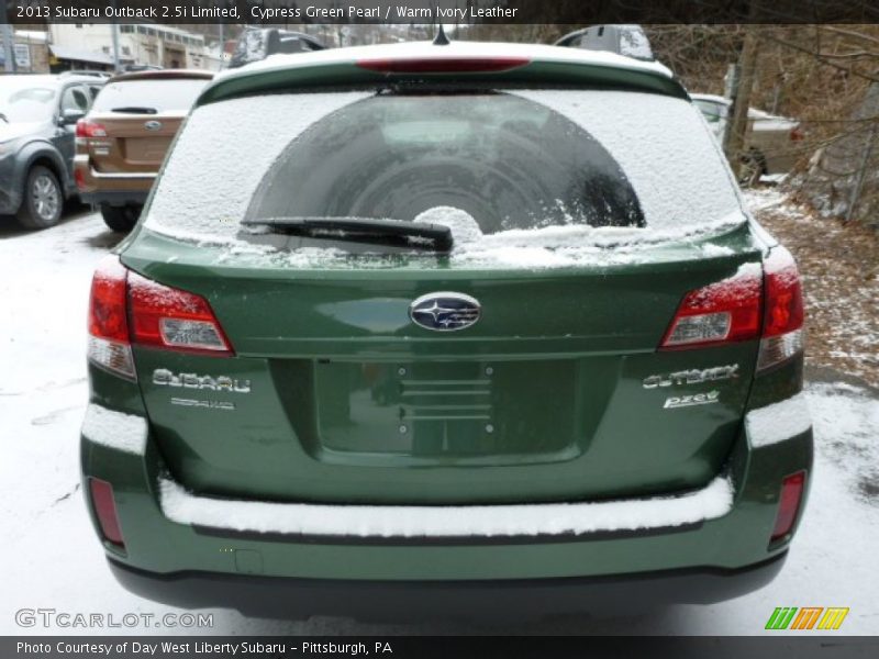Cypress Green Pearl / Warm Ivory Leather 2013 Subaru Outback 2.5i Limited