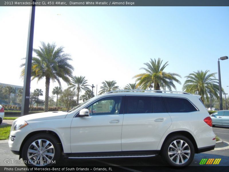 Diamond White Metallic / Almond Beige 2013 Mercedes-Benz GL 450 4Matic