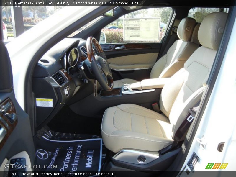 Diamond White Metallic / Almond Beige 2013 Mercedes-Benz GL 450 4Matic