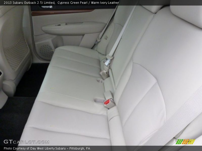 Cypress Green Pearl / Warm Ivory Leather 2013 Subaru Outback 2.5i Limited