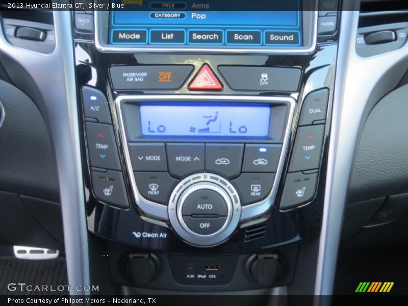 Controls of 2013 Elantra GT