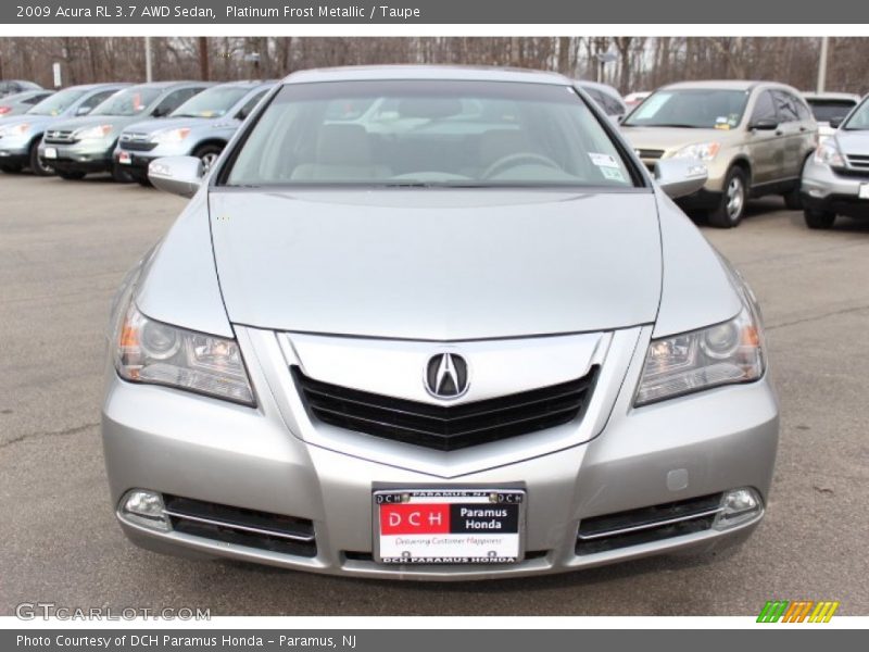 Platinum Frost Metallic / Taupe 2009 Acura RL 3.7 AWD Sedan