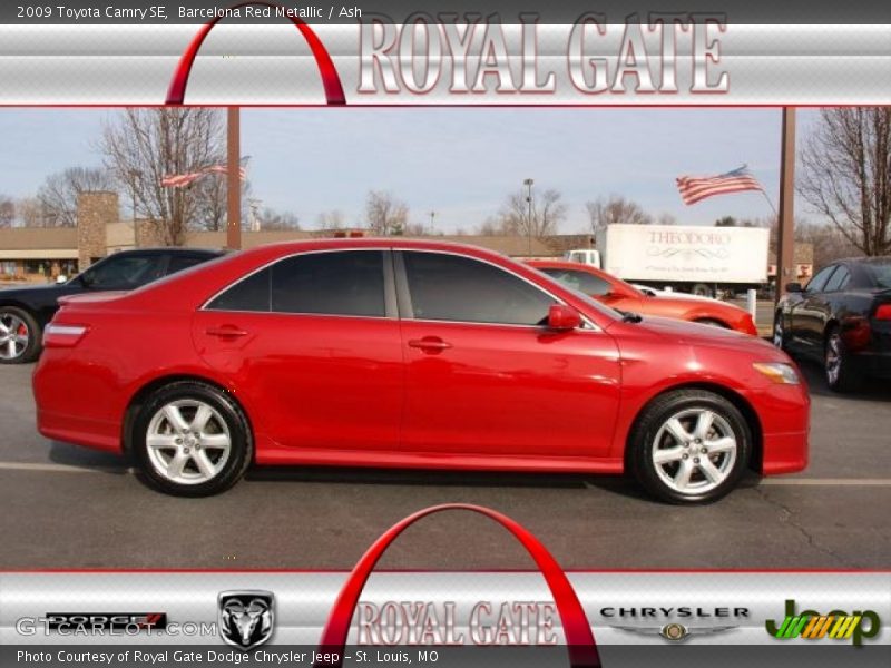 Barcelona Red Metallic / Ash 2009 Toyota Camry SE