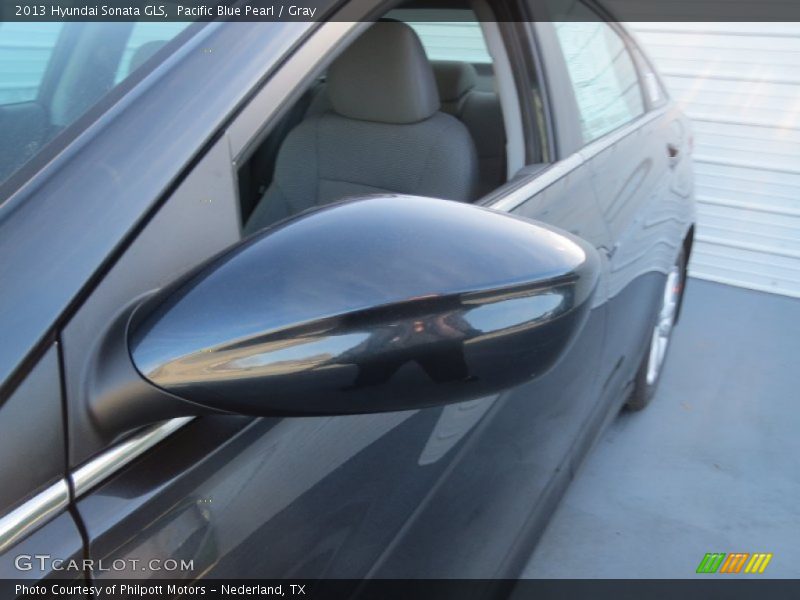 Pacific Blue Pearl / Gray 2013 Hyundai Sonata GLS