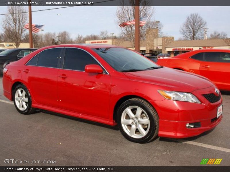 Barcelona Red Metallic / Ash 2009 Toyota Camry SE