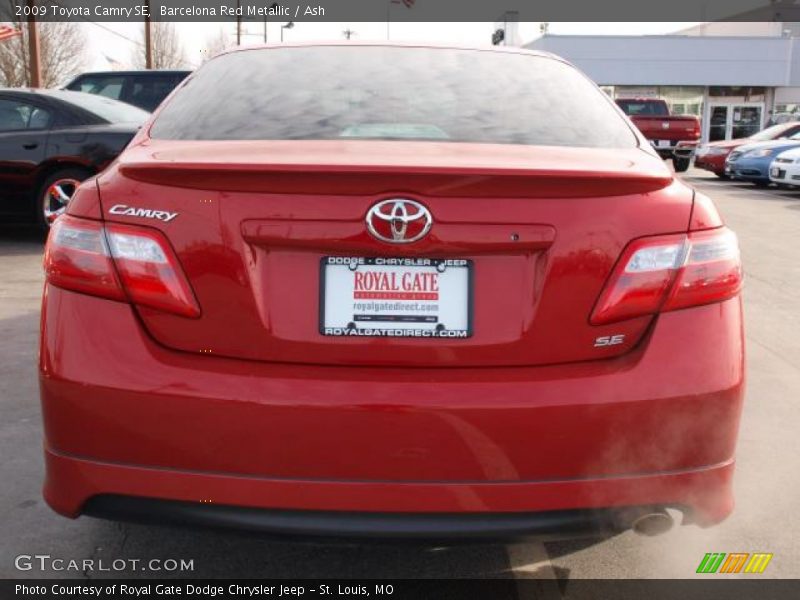 Barcelona Red Metallic / Ash 2009 Toyota Camry SE