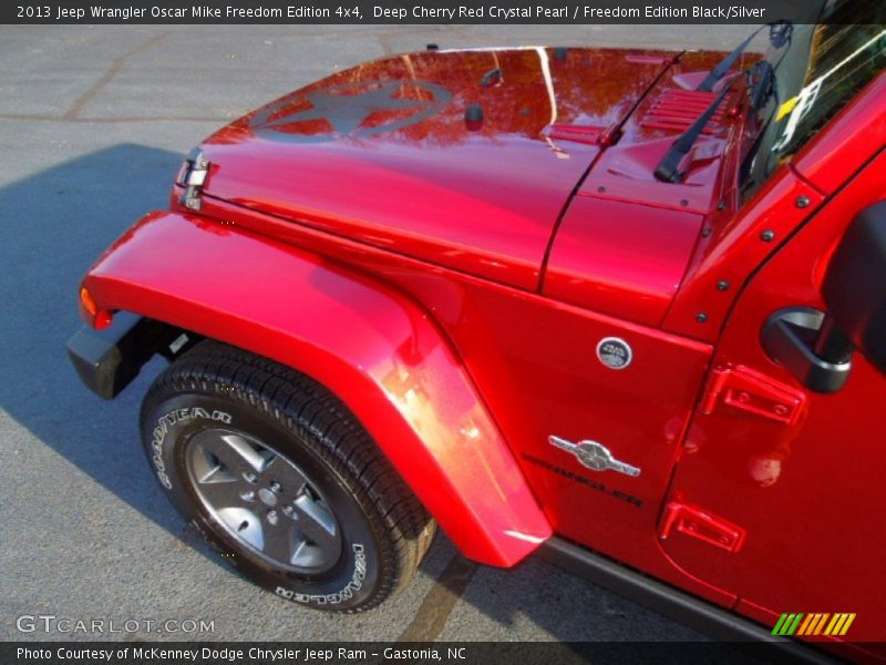 Deep Cherry Red Crystal Pearl / Freedom Edition Black/Silver 2013 Jeep Wrangler Oscar Mike Freedom Edition 4x4