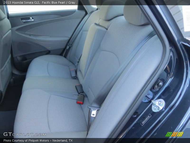 Pacific Blue Pearl / Gray 2013 Hyundai Sonata GLS