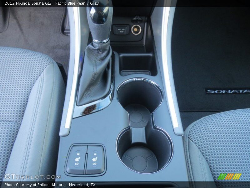 Pacific Blue Pearl / Gray 2013 Hyundai Sonata GLS