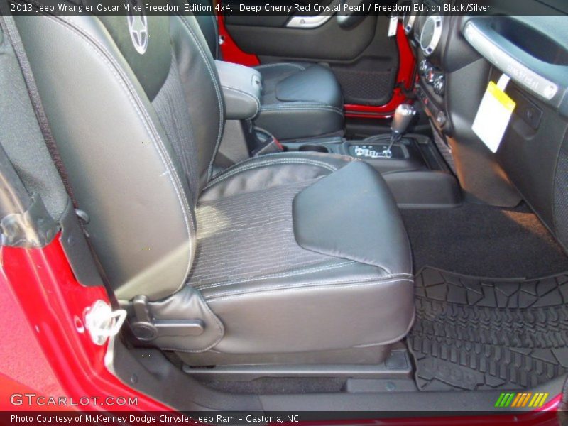 Deep Cherry Red Crystal Pearl / Freedom Edition Black/Silver 2013 Jeep Wrangler Oscar Mike Freedom Edition 4x4