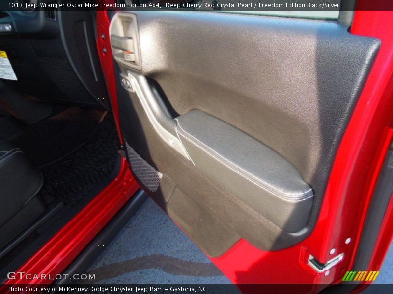 Deep Cherry Red Crystal Pearl / Freedom Edition Black/Silver 2013 Jeep Wrangler Oscar Mike Freedom Edition 4x4