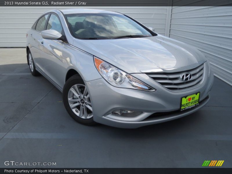 Radiant Silver / Gray 2013 Hyundai Sonata GLS
