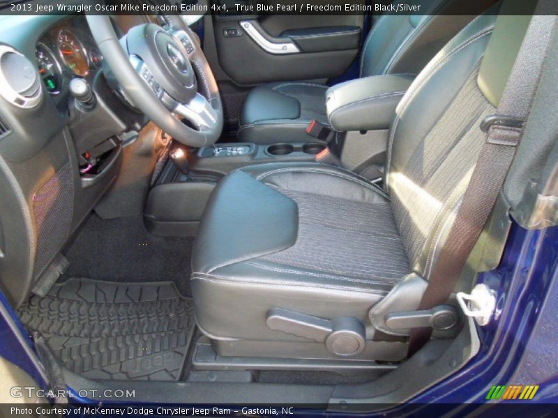 True Blue Pearl / Freedom Edition Black/Silver 2013 Jeep Wrangler Oscar Mike Freedom Edition 4x4