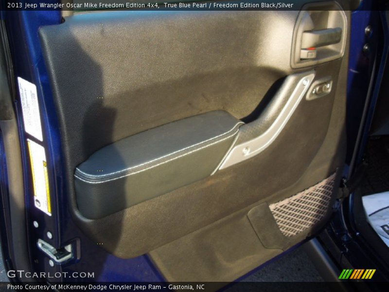 True Blue Pearl / Freedom Edition Black/Silver 2013 Jeep Wrangler Oscar Mike Freedom Edition 4x4