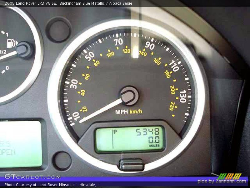 Buckingham Blue Metallic / Alpaca Beige 2008 Land Rover LR3 V8 SE