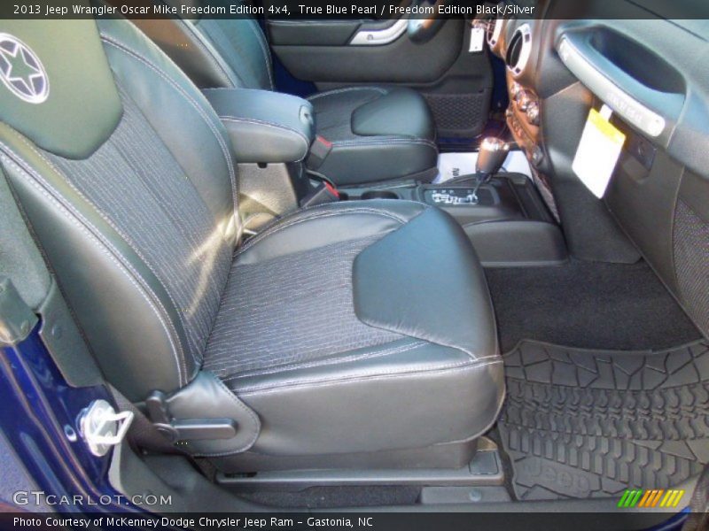 True Blue Pearl / Freedom Edition Black/Silver 2013 Jeep Wrangler Oscar Mike Freedom Edition 4x4