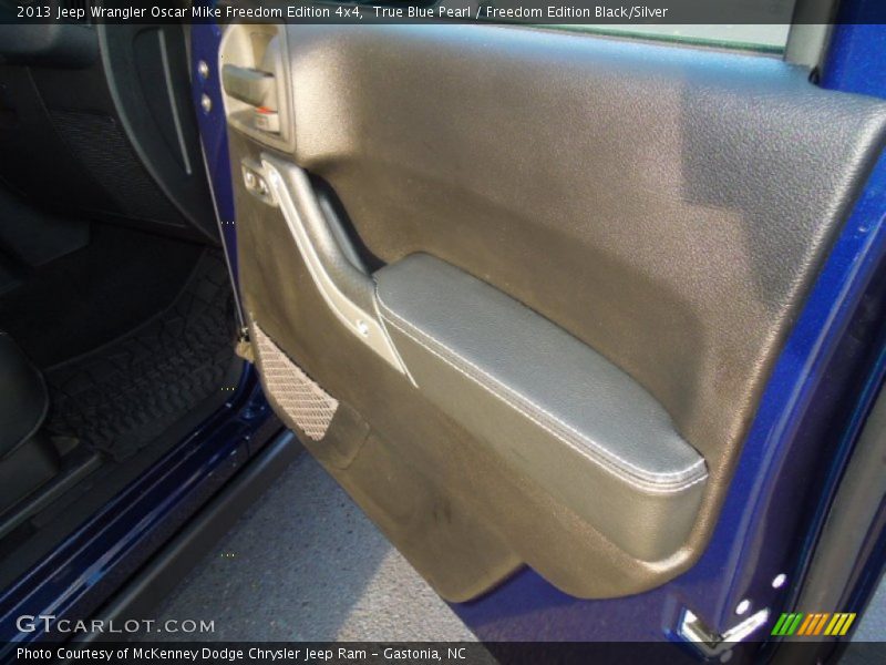 True Blue Pearl / Freedom Edition Black/Silver 2013 Jeep Wrangler Oscar Mike Freedom Edition 4x4