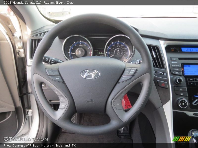 Radiant Silver / Gray 2013 Hyundai Sonata GLS