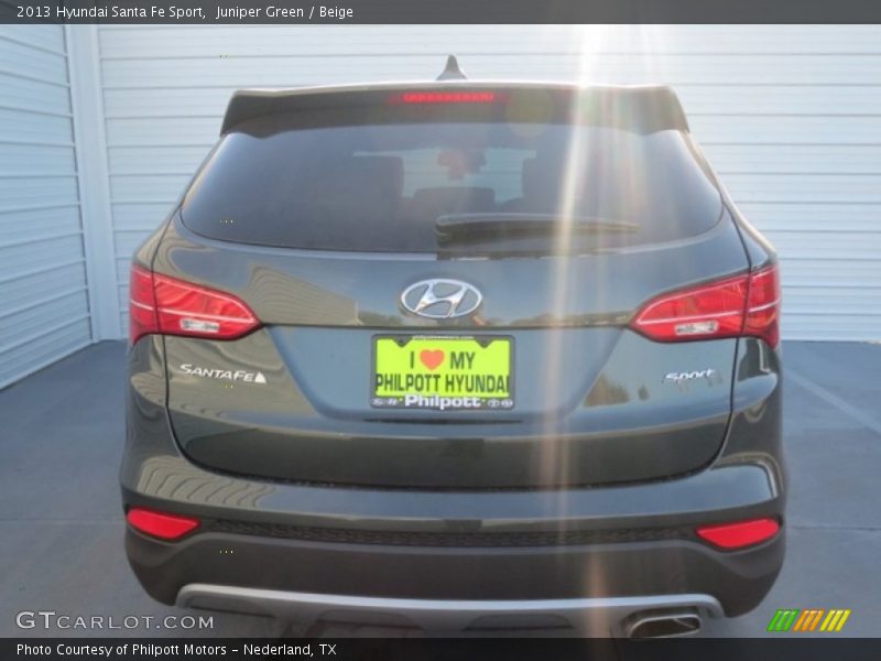 Juniper Green / Beige 2013 Hyundai Santa Fe Sport