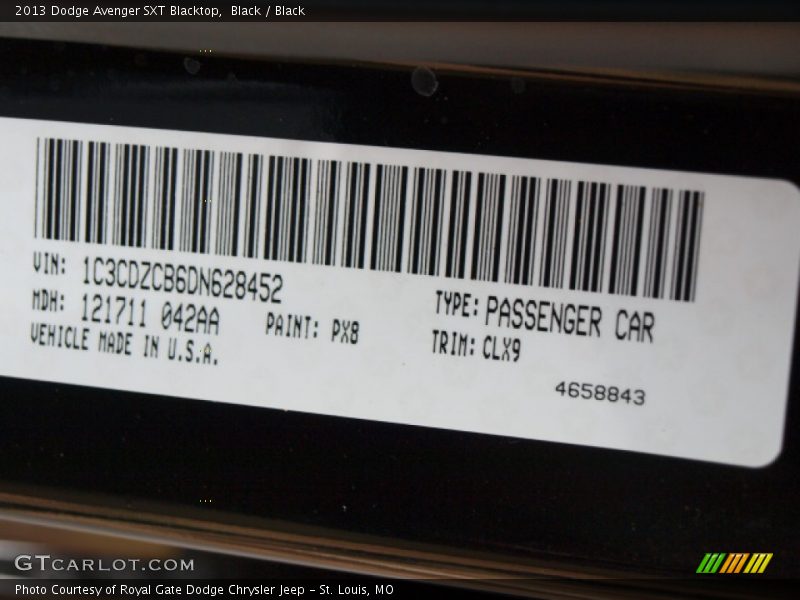Black / Black 2013 Dodge Avenger SXT Blacktop