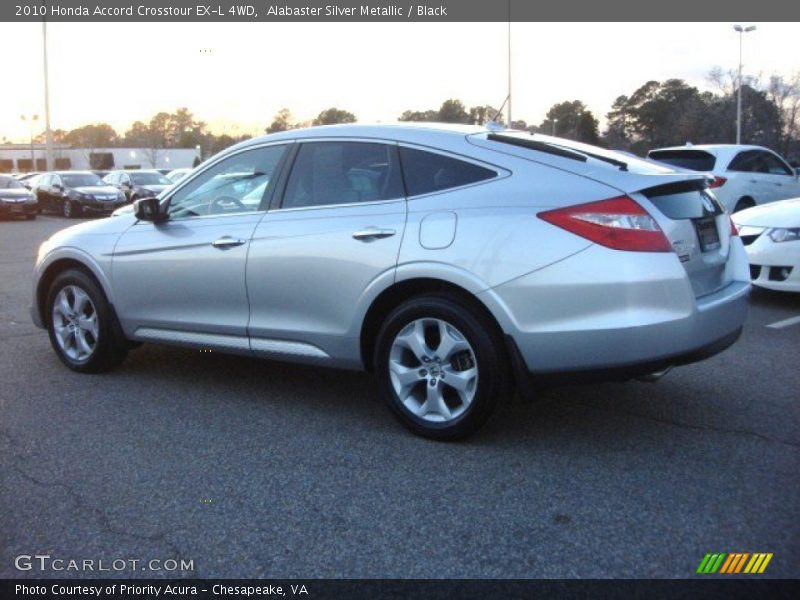 Alabaster Silver Metallic / Black 2010 Honda Accord Crosstour EX-L 4WD