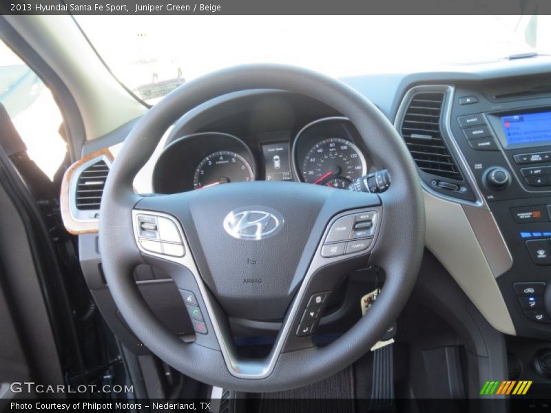 Juniper Green / Beige 2013 Hyundai Santa Fe Sport