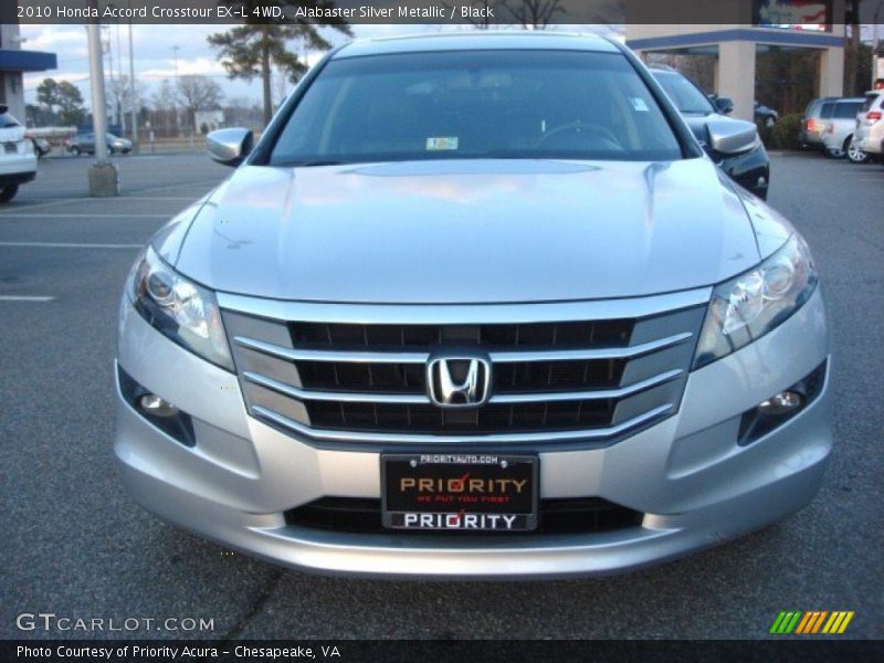 Alabaster Silver Metallic / Black 2010 Honda Accord Crosstour EX-L 4WD