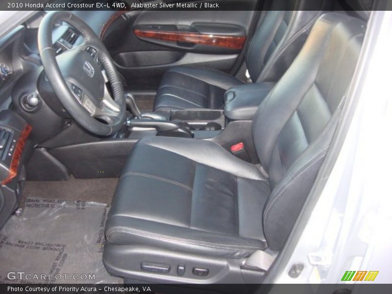 Alabaster Silver Metallic / Black 2010 Honda Accord Crosstour EX-L 4WD