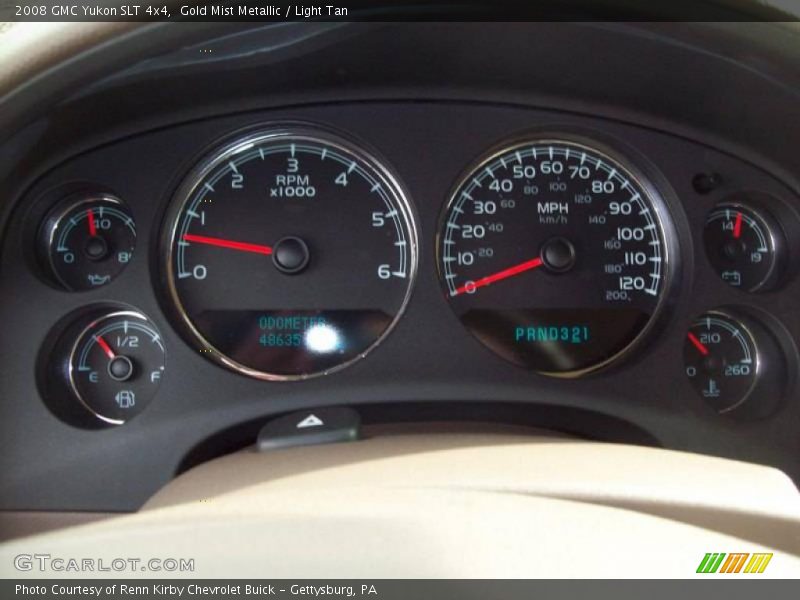Gold Mist Metallic / Light Tan 2008 GMC Yukon SLT 4x4