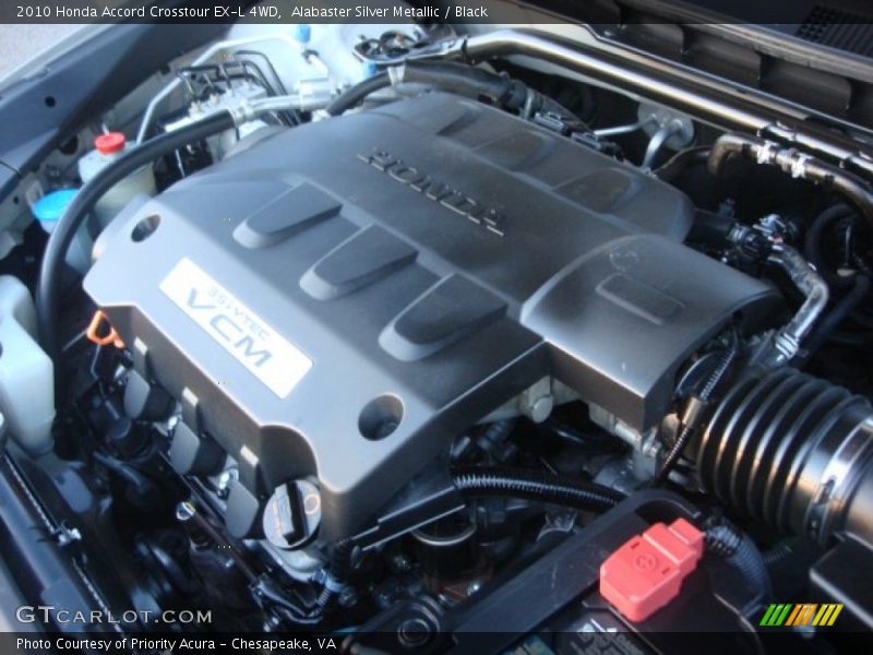 Alabaster Silver Metallic / Black 2010 Honda Accord Crosstour EX-L 4WD