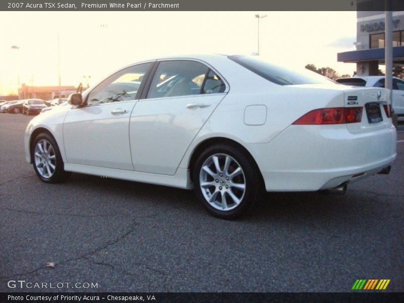 Premium White Pearl / Parchment 2007 Acura TSX Sedan