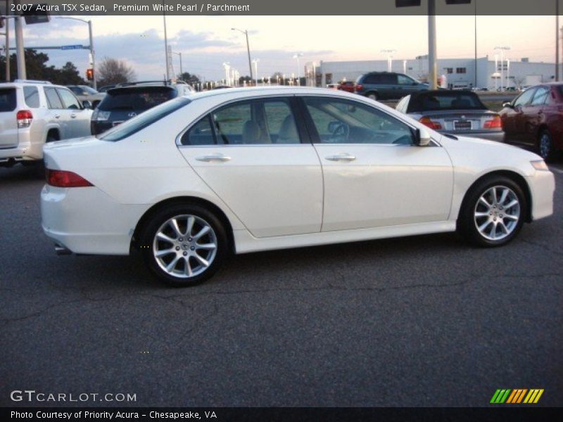 Premium White Pearl / Parchment 2007 Acura TSX Sedan