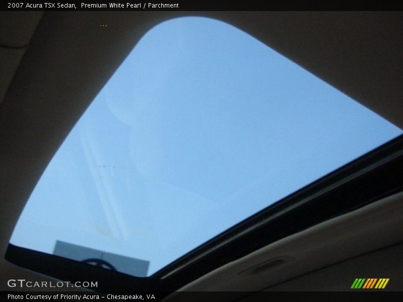 Premium White Pearl / Parchment 2007 Acura TSX Sedan