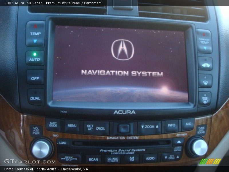 Premium White Pearl / Parchment 2007 Acura TSX Sedan
