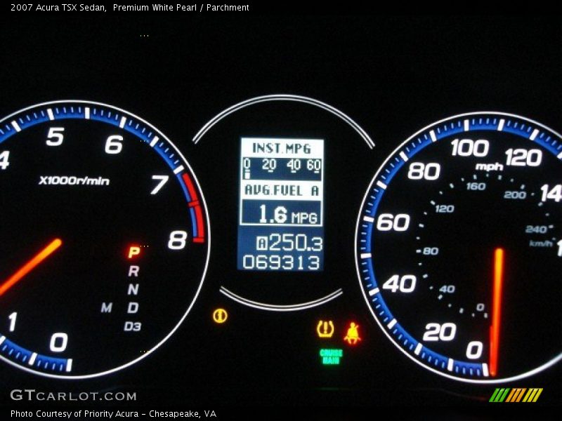 Premium White Pearl / Parchment 2007 Acura TSX Sedan