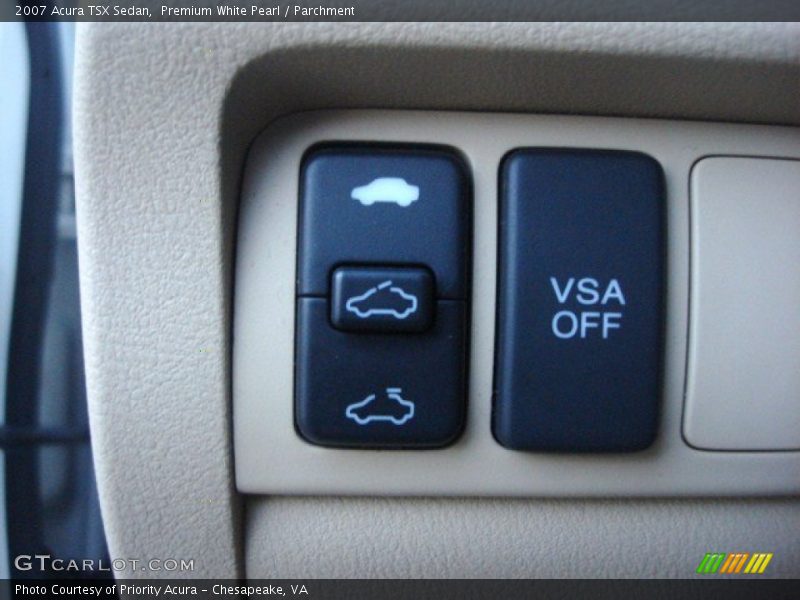 Premium White Pearl / Parchment 2007 Acura TSX Sedan