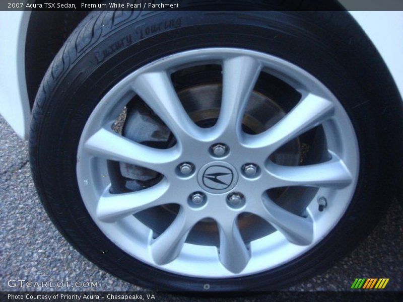 Premium White Pearl / Parchment 2007 Acura TSX Sedan