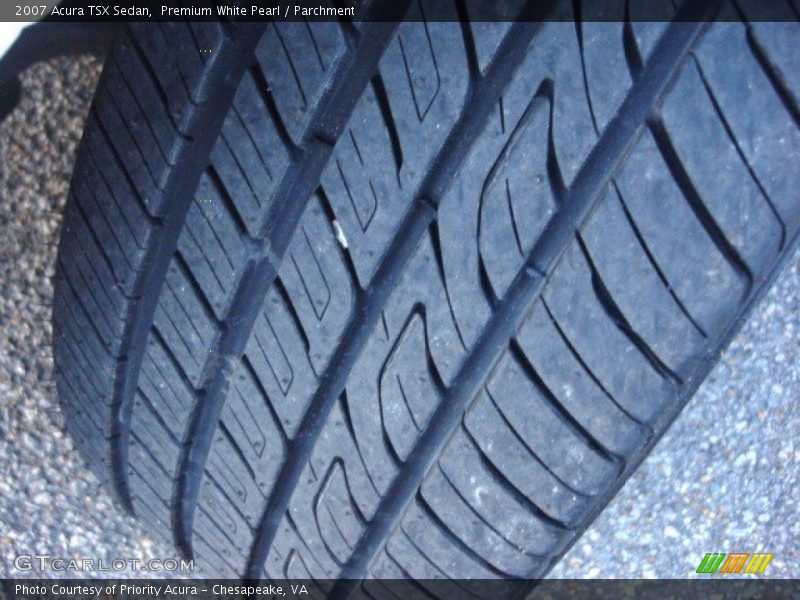 Premium White Pearl / Parchment 2007 Acura TSX Sedan