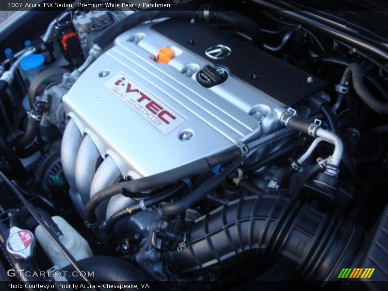 Premium White Pearl / Parchment 2007 Acura TSX Sedan