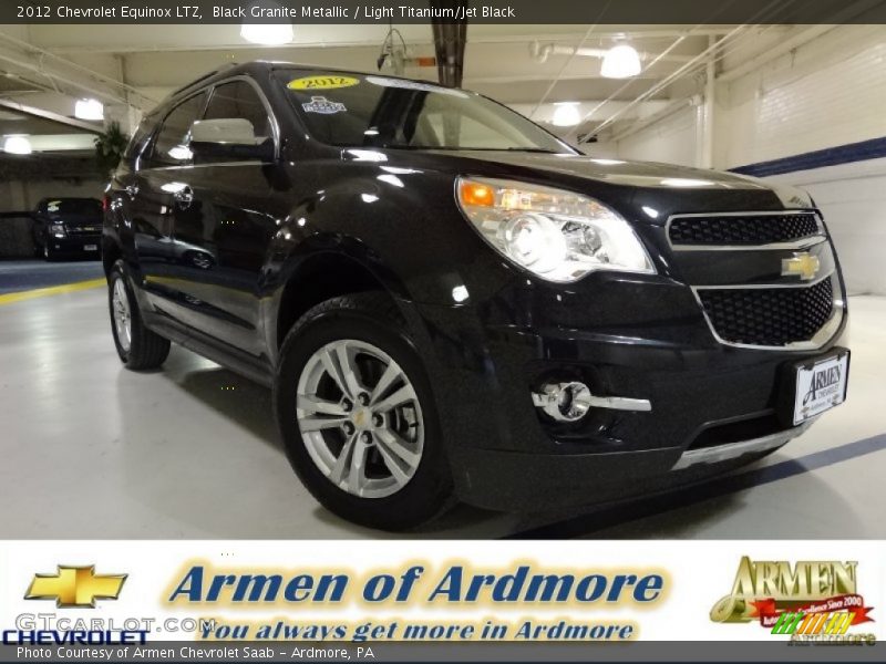 Black Granite Metallic / Light Titanium/Jet Black 2012 Chevrolet Equinox LTZ