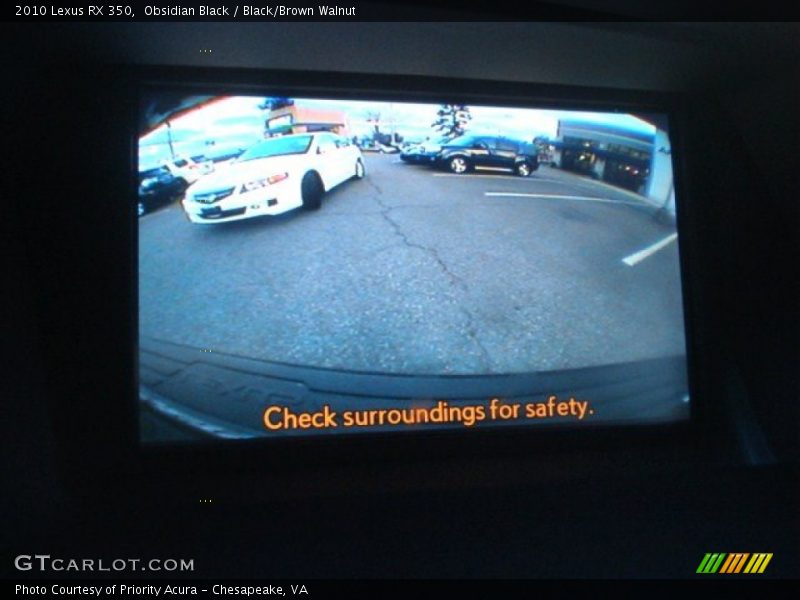 Obsidian Black / Black/Brown Walnut 2010 Lexus RX 350