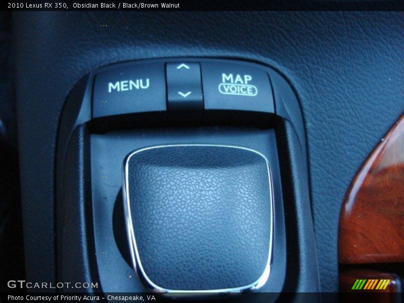 Obsidian Black / Black/Brown Walnut 2010 Lexus RX 350