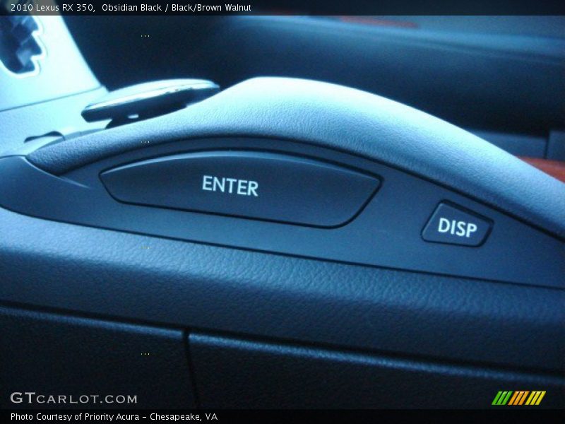 Obsidian Black / Black/Brown Walnut 2010 Lexus RX 350