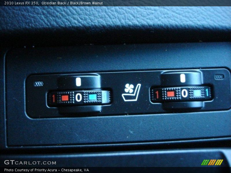 Obsidian Black / Black/Brown Walnut 2010 Lexus RX 350