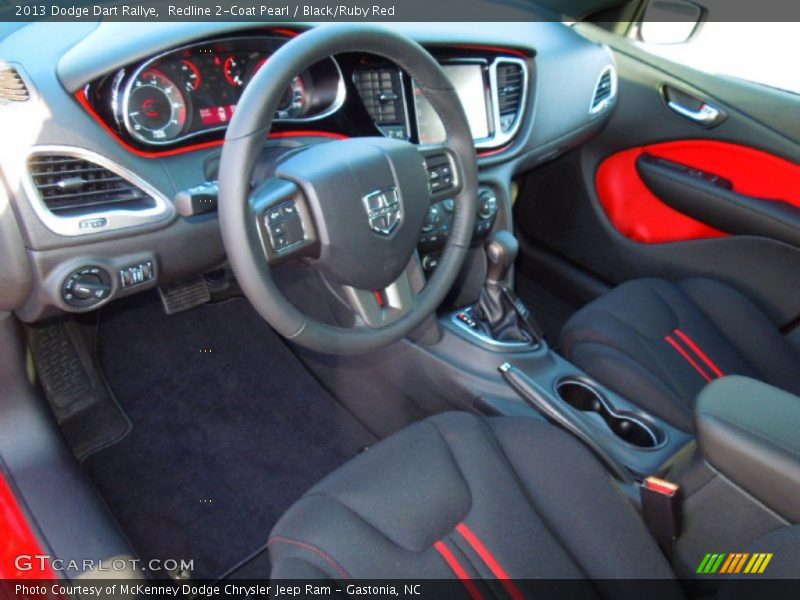Black/Ruby Red Interior - 2013 Dart Rallye 