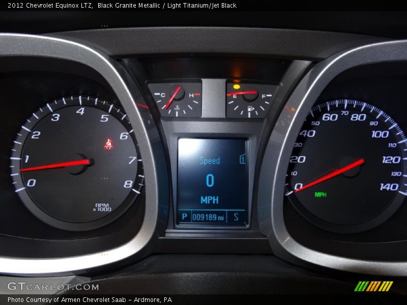 Black Granite Metallic / Light Titanium/Jet Black 2012 Chevrolet Equinox LTZ